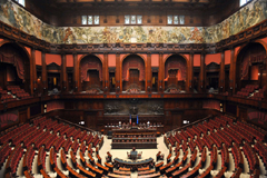Protesta del mondo dello spettacolo nell'Aula di Montecitorio