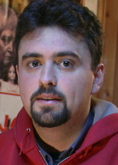 Emidio Greco sul set di 