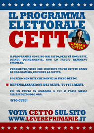 LA NOVITA POLITICA - Le primarie di Cetto, Frengo e Olfo