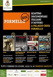 Formello Doc, quattro serate dal 7 giugno con il documentario d'autore