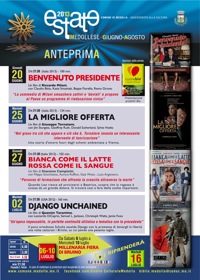 Dal 20 giugno l'Anteprima Cinema Estivo a Medolla