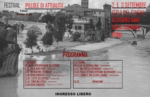 Il 2 e 3 settembre torna sull'Isola Tiberina 