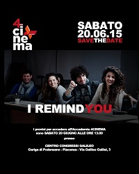 Il 20 giugno i nuovi provini per l'Accademia 4CINEMA