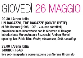 BFF 34 - Il programma del 26 maggio