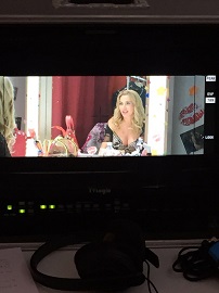 Valeria Marini sul set del Cortometraggio 