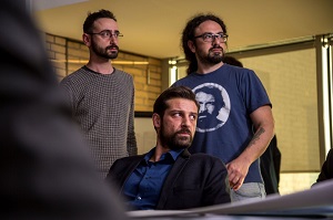 IL CONTAGIO - Botrugno e Coluccini sul set a Roma