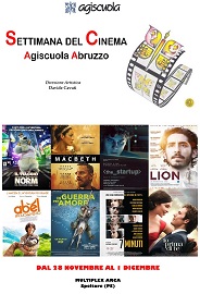 SETTIMANA DEL CINEMA AGISCUOLA III - Dal 28 novembre al 1 dicembre