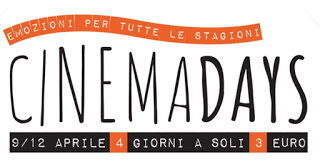 CINEMADAYS 2018 - Dal 9 al 12 aprile la prima 
