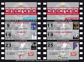 CINECRONICI - La programmazione di novembre 2018