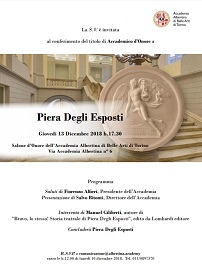 PIERA DEGLI ESPOSTI - All'attrice il titolo Accademico dOnore dellAlbertina