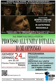TRAMONTO A MEZZOGIORNO - Il 24 gennaio a Pescara