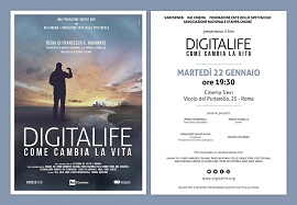 DIGITALIFE - Il 22 gennaio al Cinema Trevi di Roma