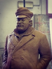 BUD SPENCER - Una stuata dell'attore a Livorno