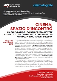 VENEZIA 76 - Gli appuntamenti dello Spazio FEdS