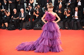 VENEZIA 76 - La modella ed attrice Nicole Macchi sul red carpet di 