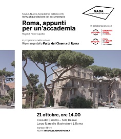 FESTA DI ROMA 14 - Il 21 ottobre alla Casa del Cinema 