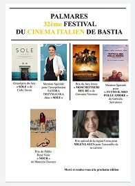 FESTIVAL CINEMA ITALIANO BASTIA 32 - Il palmares