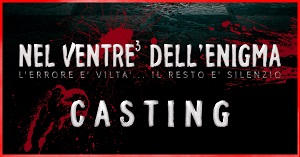 NEL VENTRE DELL'ENIGMA - Al via il casting