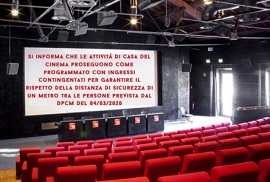 CASA DEL CINEMA DI ROMA - Proseguono le attivit� come da DPCM
