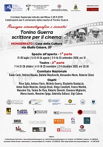 TONINO GUERRA SCRITTORE PER IL CINEMA - L'omaggio sardo all'intellettuale romagnolo