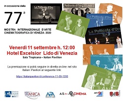 VENEZIA 77 - L'11 settembre la premiazione dei La Pellicola d'Oro