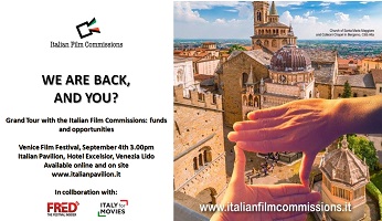 VENEZIA 77 - Le Film Commission italiane presentano i fondi disponibili