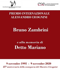 PREMIO CICOGNINI 2020 - a Bruno Zambrini e a Detto Mariano