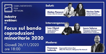 OLBIA FILM NETWORK - Un webinar insieme al Metaponto FN