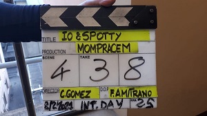 IO E SPOTTY - Cosimo Gomez sul set a Bologna