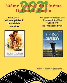 FESTIVAL CINEMA ITALIANO BASTIA 33 - Il palmares