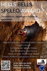 HELLS BELLS SPELEO AWARD 10 - In concorso cinque documentari