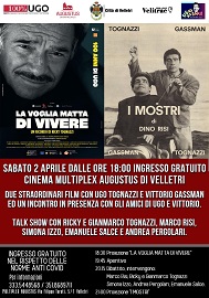 CENTO ANNI DI UGO TOGNAZZI - Il 2 aprile a Velletri con tanti ospiti