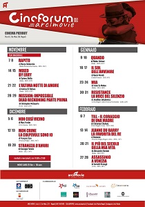 CINEFORUM ARCIMOVIE 33 - Il 14 e 15 novembre 