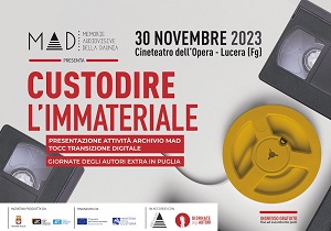 CUSTODIRE L'IMMATERIALE - Il 30 novembre a Lucera