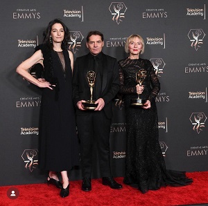 EMMY AWARDS 75 - Francesco Vedovati e Barbara Giordani premiati per il Casting di 