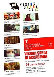 VISIONI SARDE NEL MONDO - Il 24 gennaio all'Aula Magna dell'Accademia di Belle Arti di Sassari