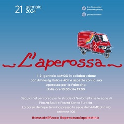 L'APEROSSA - In piazza per la Palestina