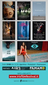IRIS FILM FESTIVAL - Il 18 settembre la proiezione e premiazione dei cortometraggi vincitori.