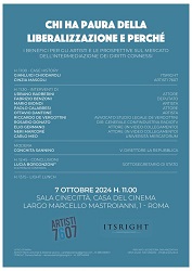 ARTISTI 7607 e ITSRIGHT - Una tavola rotonda a Roma il 7 ottobre
