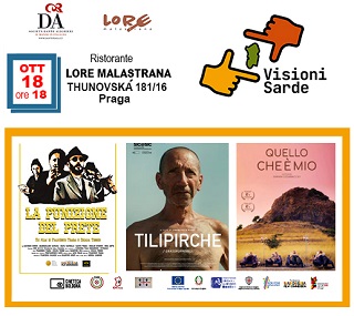 VISIONI SARDE NEL MONDO - Tre cortometraggi della rassegna saranno presentati il 18 ottobre dalla Societ Dante Alighieri di Praga