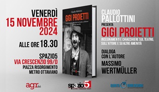 GIGI PROIETTI - Presentazione dle libro di Claudio Pallottini allo Spazio5 di Roma