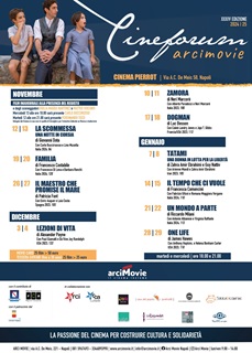 CINEFORUM ARCI MOVIE 34 - Gli appuntamenti di fine novembre e dicembre