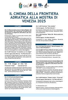 VENEZIA 78 - Il cinema della frontiera adriatica