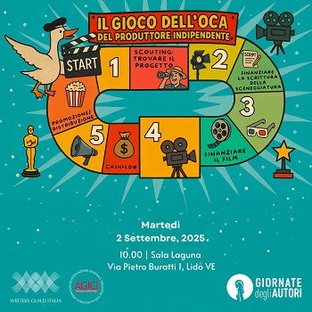 GIORNATE DEGLI AUTORI 22 - Il 2 settembre il  il panel Il Gioco dellOca dei Produttori