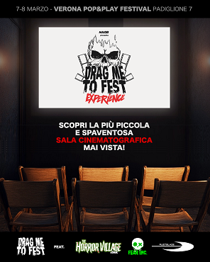 DRAG ME TO FEST EXPERIENCE - Il micro-cinema horror di Drag Me To Fest arriva al Model Expo Italy di Verona