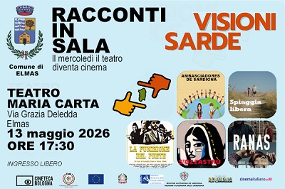 RACCONTI IN SALA - Continuano gli appuntamenti della rassegna a Elmas