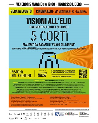 VISIONI DAL CONFINE - Il 15 maggio al Cinema Elio di Calimera