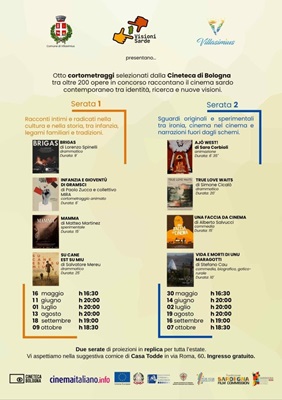 VISIONI SARDE NEL MONDO - Il 16 e il 30 maggio a Casa Todde a Villasimius
