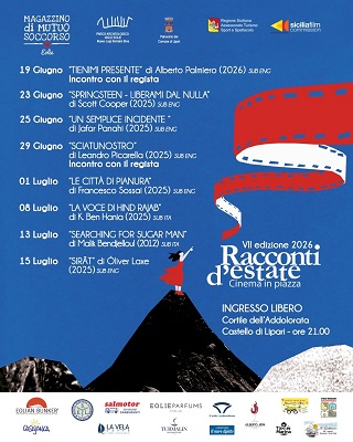 RACCONTI D'ESTATE - Torna a Lipari il Cinema in Piazza dal 19 giugno al 15 luglio