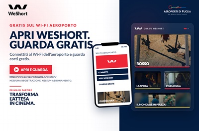 WESHORT - Visione di cortometraggi negli aeroporti SACBO